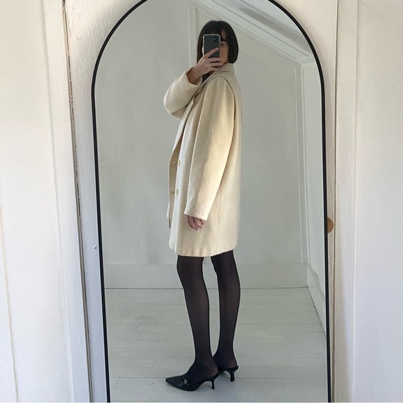 Forecaster of Boston Vintage 80s Wool Double Breasted Coat Size 13/14 - Picture 3 of 13